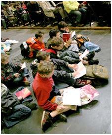 Jeugdigen actief binnen de kerk